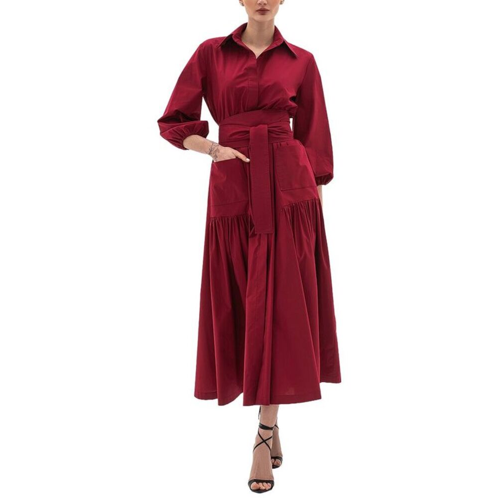 Bgl Womens Shirtdress, Red